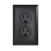 Pass and Seymour Trademaster 15A 125V Duplex Receptacle Tamper-Resistant External Pressure Plated Weather-Resistant Black (3232TREXWRBK)