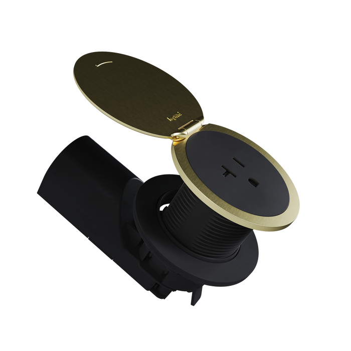 Pass and Seymour Kitchen Countertop Outlet Lid Champagne Bronze (CP498LCB)