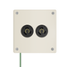 Pass and Seymour Mighty Mac WSP Series Security Wall Plate Round Receptacle Opening 2-Gang 14-Gauge Stainless Steel Ivory Allen Head Fasteners (WSP32N912IVYPS)