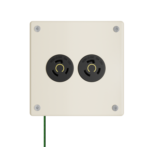 Pass and Seymour Mighty Mac WPP Series Security Wall Plate Round Receptacle Opening 2-Gang 14-Gauge Stainless Steel Ivory Torx T-20 Head Fasteners (WPP32N911IVYPS)