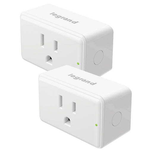 Pass and Seymour Smart Lights Plug-In Switch With Wi-Fi Matter-Enabled White 2-Pack (WWMP102PK)