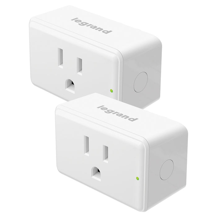 Pass and Seymour Smart Lights Plug-In Switch With Wi-Fi Matter-Enabled White 2-Pack (WWMP102PK)