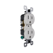 Pass and Seymour Trademaster 15A 125V Duplex Receptacle Tamper-Resistant External Pressure Plated Weather-Resistant Gray (3232TREXWRGRY)