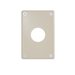 Pass and Seymour Mighty Mac WSP Series Security Wall Plate Round Receptacle Opening 1-Gang 14-Gauge Steel Ivory Allen Head Fasteners (WSP01N912IVYPS)