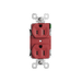 Pass and Seymour Powerhold Duplex Receptacle 15A/125V Red (TR15DVSRED)