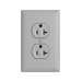 Pass and Seymour Powerhold Duplex Receptacle 20A/125V Gray (TR20DVSGRY)
