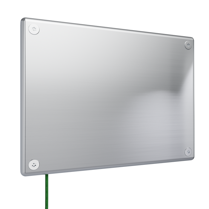 Pass and Seymour Mighty Mac WPP Series Security Wall Plate 2-Gang 14-Gauge Stainless Steel Blank Brushed Stainless Steel Allen Head Fasteners (WPP62B2PS)