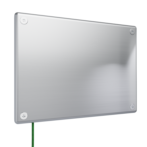Pass and Seymour Mighty Mac WPP Series Security Wall Plate 2-Gang 14-Gauge Stainless Steel Blank Brushed Stainless Steel Torx T-20 Head Fasteners (WPP62B1PS)