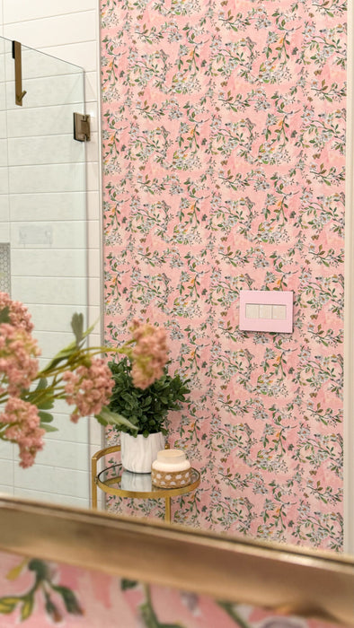 Pass and Seymour Adorne Screwless Wall Plate Painted Plastic 3-Gang Rosa (AWP3GRA)