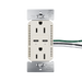 Pass and Seymour Radiant 65W Power Delivery USB Outlet Tamper-Resistant Duplex 15A Light Almond (R26USBPD65LA)