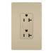 Pass and Seymour Radiant Tamper-Resistant Decorator Receptacle 20A 125V Self-Grounding Ivory (885TR20SI)