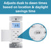 Pass and Seymour Programmable 24-Hour Astronomic Timer Switch 120V 600W 1/2 HP White (RTPA24W)