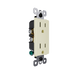 Pass and Seymour Radiant 15A 125V External Pressure Plated Outlet Tamper-Resistant Weather-Resistant Light Almond (885TREXWRLA)
