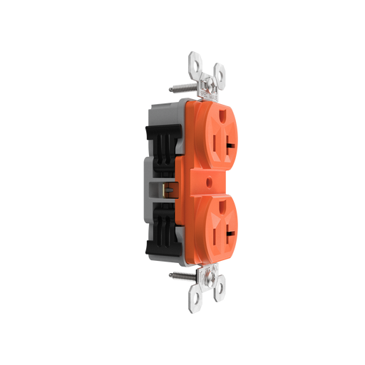 Pass and Seymour Powerhold Duplex Receptacle 20A/125V Orange (TR20DVSOR)