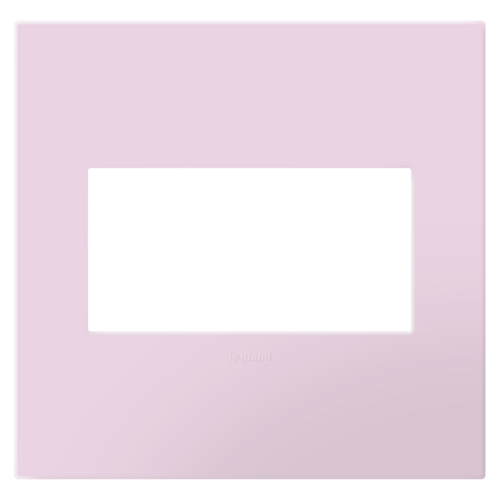 Pass and Seymour Adorne Screwless Wall Plate Painted Plastic 2-Gang Rosa (AWP2GRA)