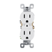 Pass and Seymour Receptacle Tamper-Resistant 15A 125V Back Wire CCA White (3232TREXW)