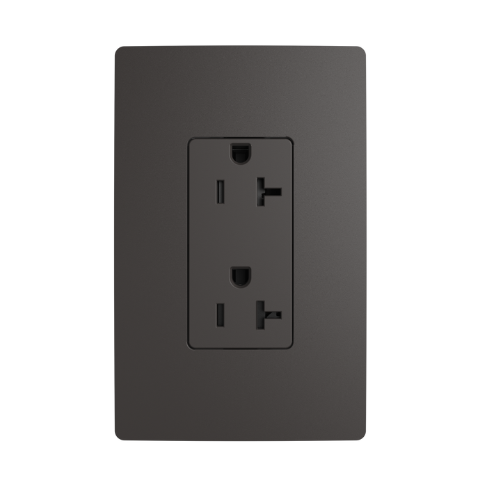 Pass and Seymour Powerhold Decorator Receptacle 20A/125V Brown (TR26342DVS)