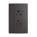 Pass and Seymour Powerhold Decorator Receptacle 20A/125V Brown (TR26342DVS)