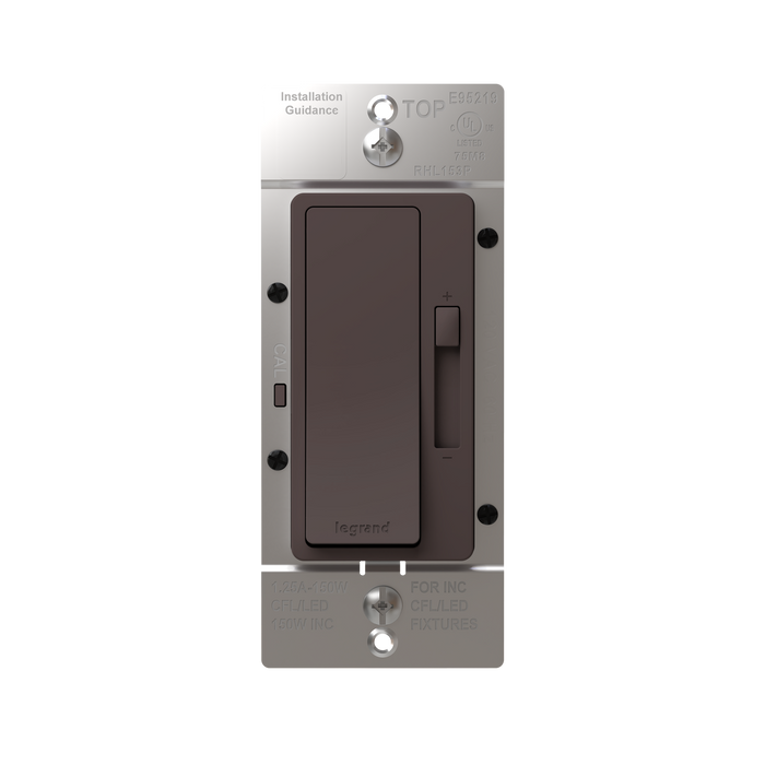 Pass and Seymour Radiant LED Dimmer 150W Single Pole 3-Way Brown (RHL153P)