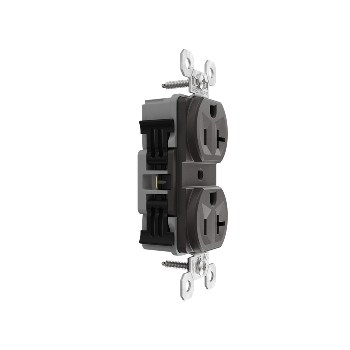 Pass and Seymour Powerhold Duplex Receptacle 20A/125V Brown (TR20DVS)