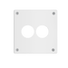 Pass and Seymour Mighty Mac WSP Series Security Wall Plate Round Receptacle Opening 2-Gang 14-Gauge Steel White Allen Head Fasteners (WSP02N912PS)