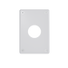 Pass and Seymour Mighty Mac WSP Series Security Wall Plate Round Receptacle Opening 1-Gang 14-Gauge Steel White Allen Head Fasteners (WSP01N912PS)