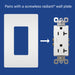 Pass and Seymour Radiant Tamper-Resistant Decor Receptacle 20A 125V Self-Grounding Light Almond (885TR20SLA)