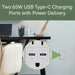 Pass and Seymour Radiant 65W Power Delivery USB Outlet Tamper-Resistant Duplex 15A Gray (R26USBPD65GRY)
