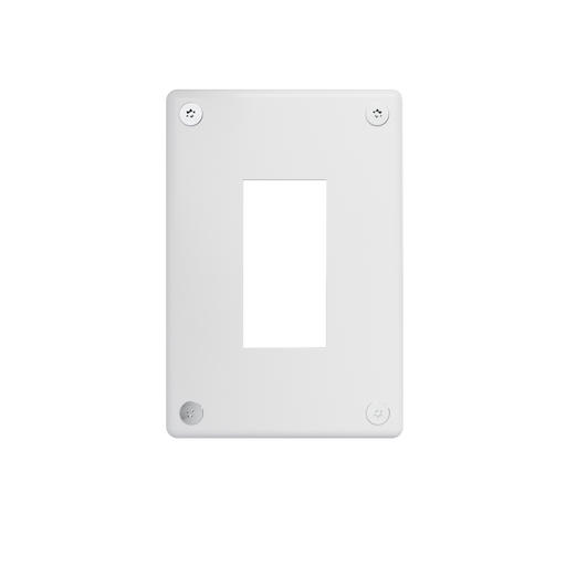 Pass and Seymour Mighty Mac WPP Series Security Wall Plate Decorator Opening 1-Gang 10-Gauge Steel White Allen Head Fasteners (WPPA1G2PS)