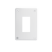 Pass and Seymour Mighty Mac WPP Series Security Wall Plate Decorator Opening 1-Gang 14-Gauge Steel White Torx T-20 Head Fasteners (WPP01G1PS)