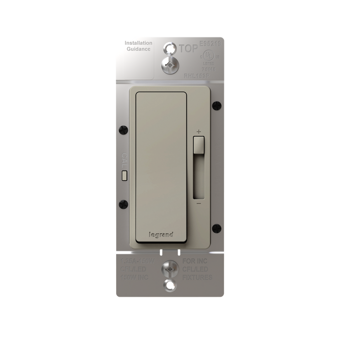 Pass and Seymour Radiant LED Dimmer 150W Single Pole 3-Way Nickel (RHL153PNI)