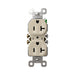 Pass and Seymour Tamper-Resistant Duplex Receptacle 20A 125V Self-Grounding Light Almond (3232TR20SLA)