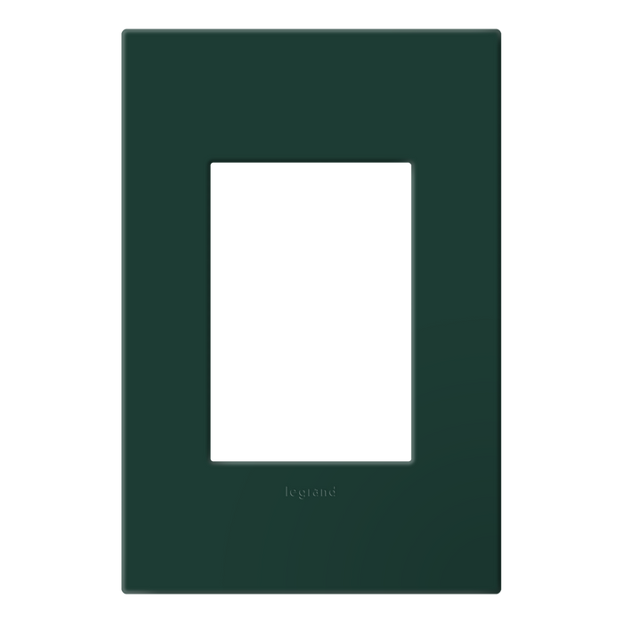 Pass and Seymour Adorne Wall Plate Painted Plastic 1G3 Evergreen (AWP1G3EG)