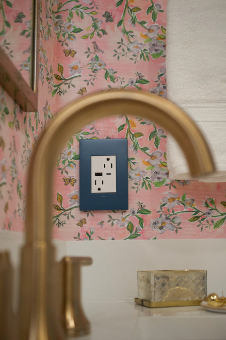 Pass and Seymour Adorne Wall Plate Painted Plastic 1G3 Evergreen (AWP1G3EG)