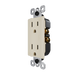 Pass and Seymour Radiant 15A 125V External Pressure Plated Outlet Tamper-Resistant Weather-Resistant Ivory (885TREXWRI)