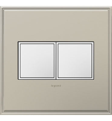 Pass and Seymour Adorne 15A 2-Gang Pop-Out Triplex Outlet Kit White (ARPTR1522GW2)