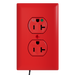 Pass and Seymour Plugtail Tamper-Resistant Half Controlled Duplex Receptacle 20A 125V Hospital-Grade Red (PTTR8300CHRED)