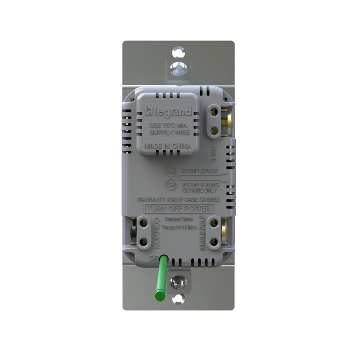 Pass and Seymour Trademaster Toggle Slide LED Advanced Dimmer 150W Single-Pole Or 3-Way 3-Pack White (TSDL153PW3PKCC4)