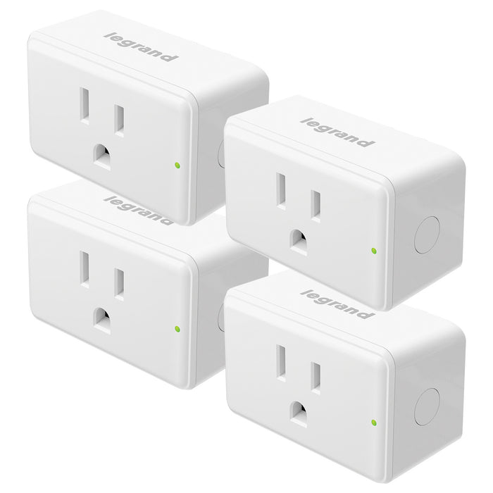 Pass and Seymour Smart Lights Plug-In Switch With Wi-Fi Matter-Enabled White 4-Pack (WWMP104PK)