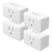 Pass and Seymour Smart Lights Plug-In Switch With Wi-Fi Matter-Enabled White 4-Pack (WWMP104PK)