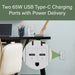 Pass and Seymour 65W Power Delivery USB Outlet Type C Tamper-Resistant Duplex 20A Gray (TR20USBPD65GRY)