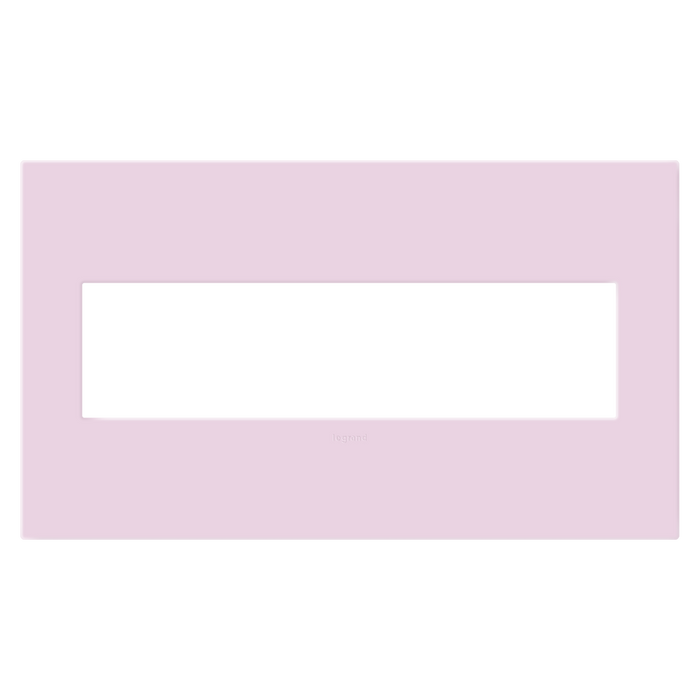 Pass and Seymour Adorne Screwless Wall Plate Painted Plastic 4-Gang Rosa (AWP4GRA)