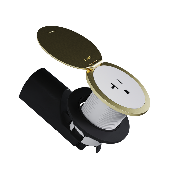 Pass and Seymour Single Kitchen Countertop Power Receptacle Tamper-Resistant 20A 125V Matte White (CP498TR20W)