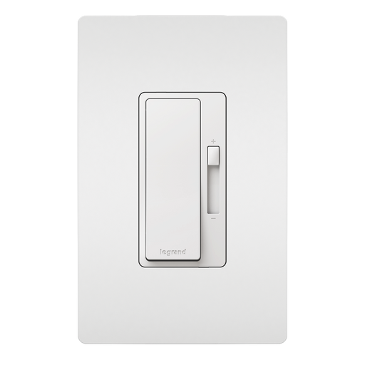Pass and Seymour Radiant LED Dimmer 150W Single Pole 3-Way With Wall Plate White (RHL153PWPW)