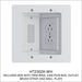 Pass and Seymour Recessed Power And LV Bracket Kit - White (HT2302KWH)