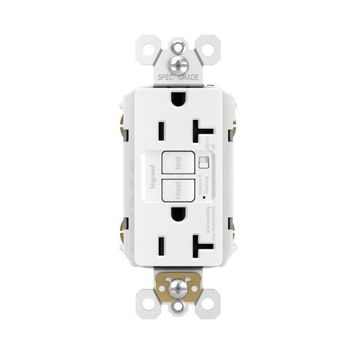 Pass and Seymour Self-Test GFCI Receptacle Tamper-Resistant Alarm Appliance 20A 125V White (2097TRAAPLW)