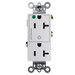 Pass and Seymour Tamper-Resistant Decorator Duplex Receptacle Half Controlled 20A 125V Hospital-Grade White (TR26362HGCHW)