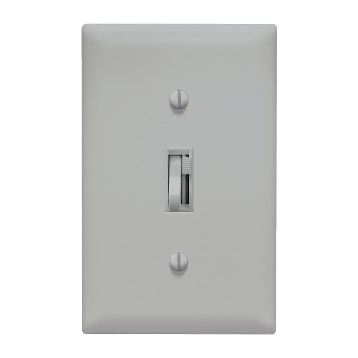 Pass and Seymour Trademaster Toggle Slide LED Dimmer 150W Single Pole 3-Way Gray (TSDL153PGRY)