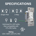 Pass and Seymour Trademaster Toggle Slide LED Advanced Dimmer 150W Single-Pole Or 3-Way 3-Pack White (TSDL153PW3PKCC4)