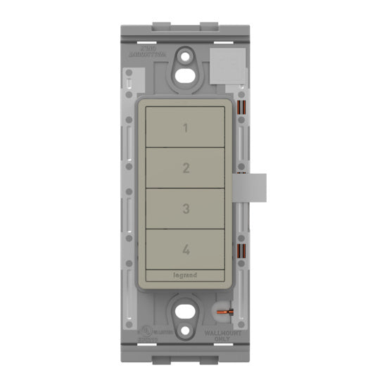 Pass and Seymour Radiant Netatmo Wireless Smart Scene Switch Nickel (WNRCB40NI)